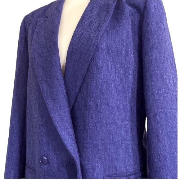 Vintage Womens Jacket Small Blazer Fall 80s Linen 90’s Classic Boho Preppy - Picture 3 of 15